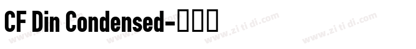 CF Din Condensed字体转换